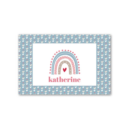 Laminated Placemat   |   Blue Hearts