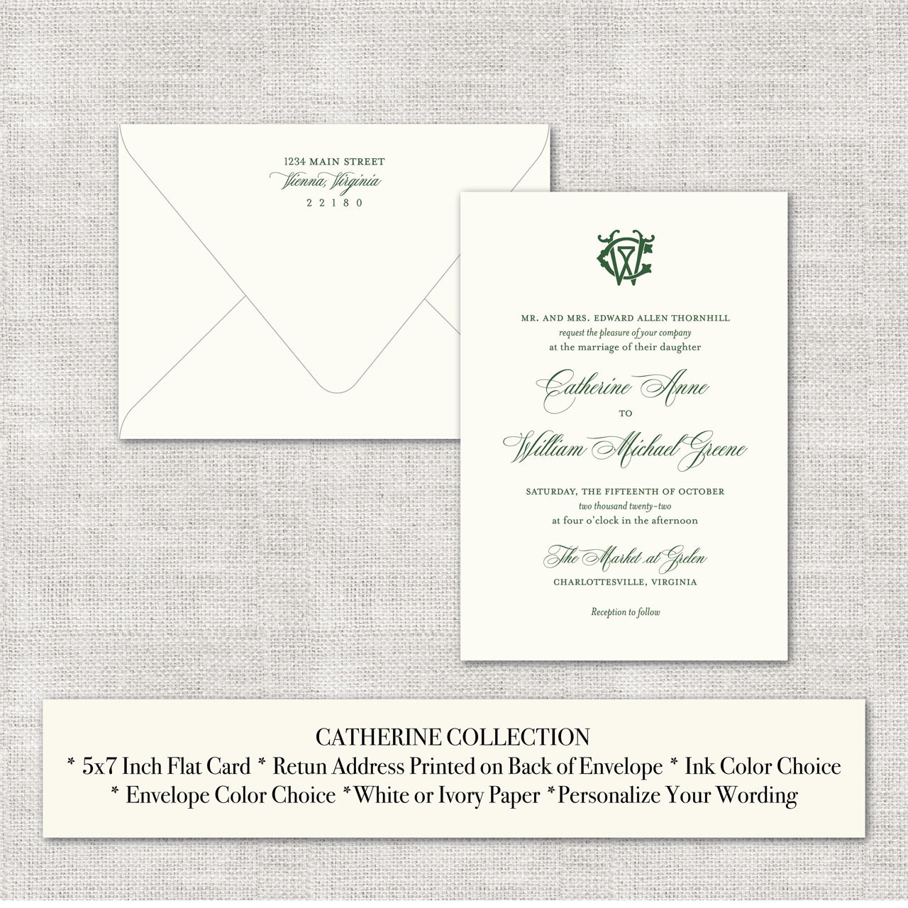 Wedding   |   Catherine Collection    |   Invitation