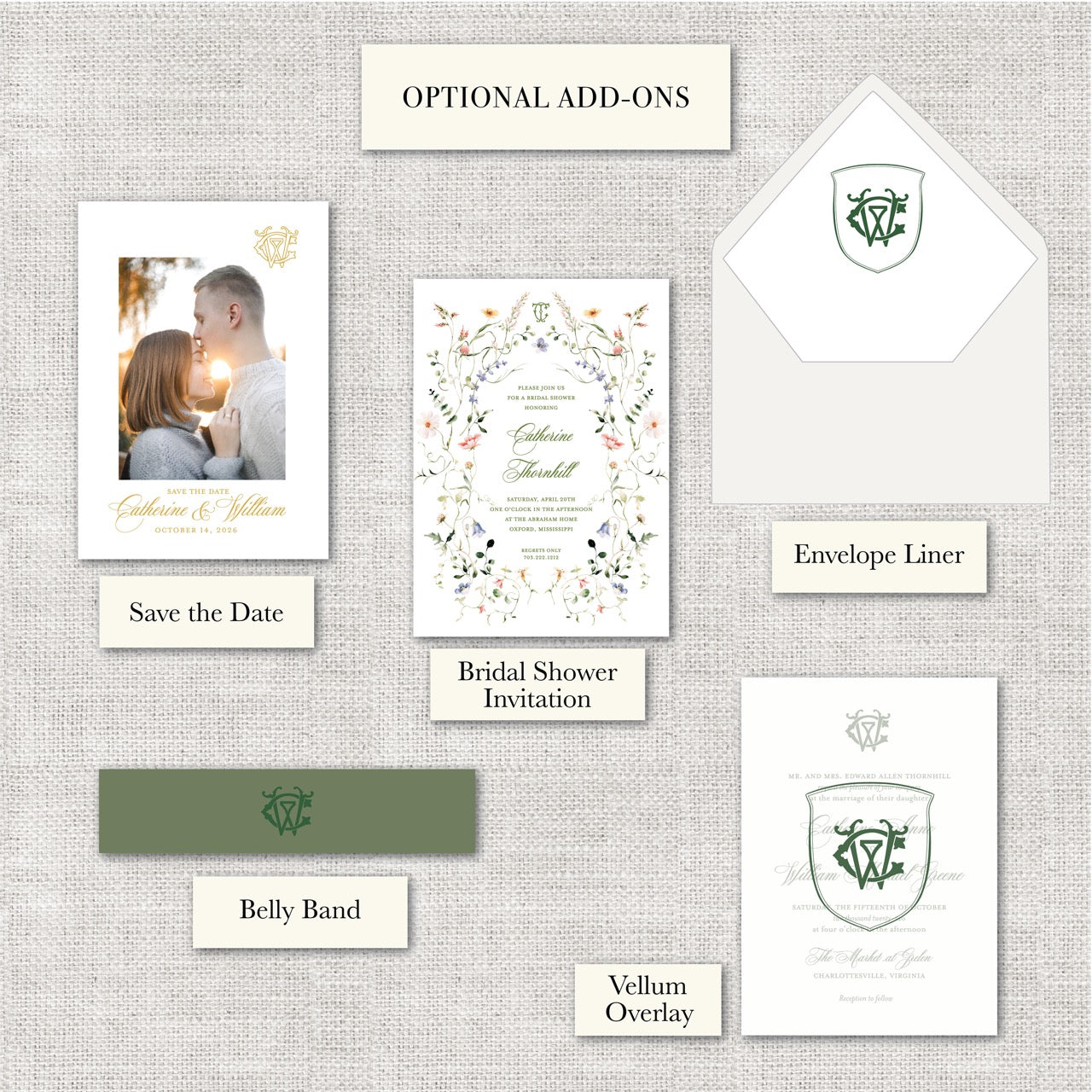 Wedding   |    Catherine Collection    |    Vellum Overlay