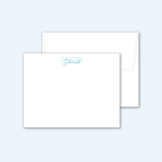 Flat Notecard   |   Font Pair