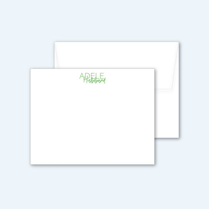 Flat Notecard   |   Font Pair