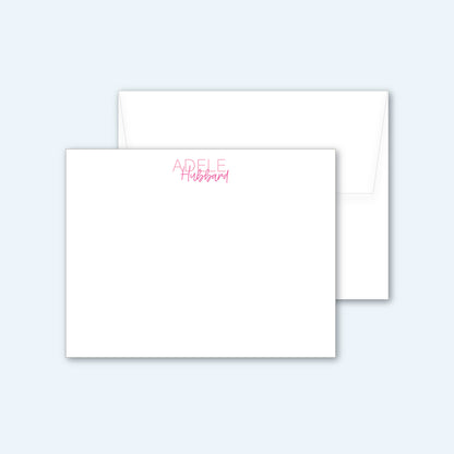 Flat Notecard   |   Font Pair