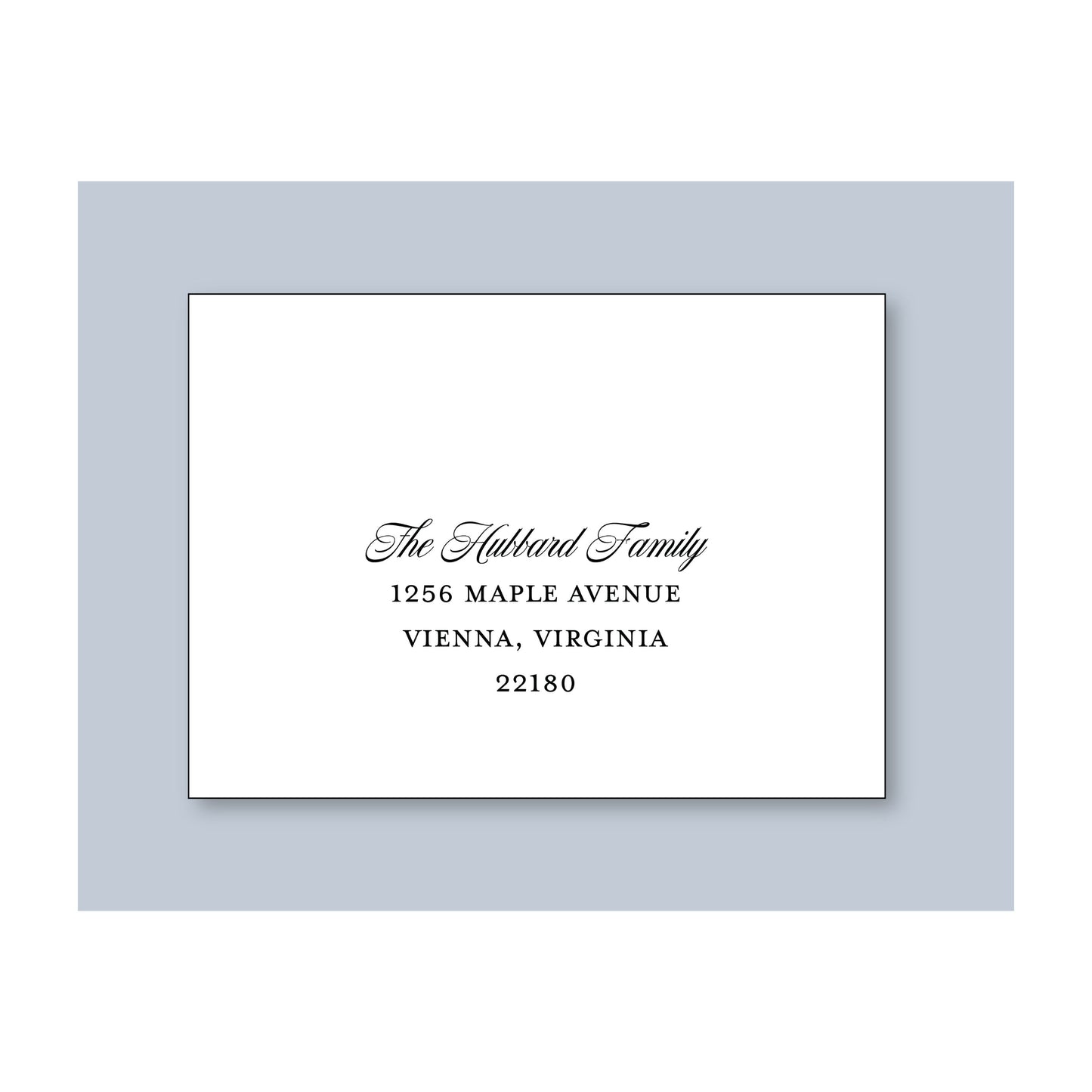 Custom Guest Address Printing on Envelopes  |  Front of Envelope