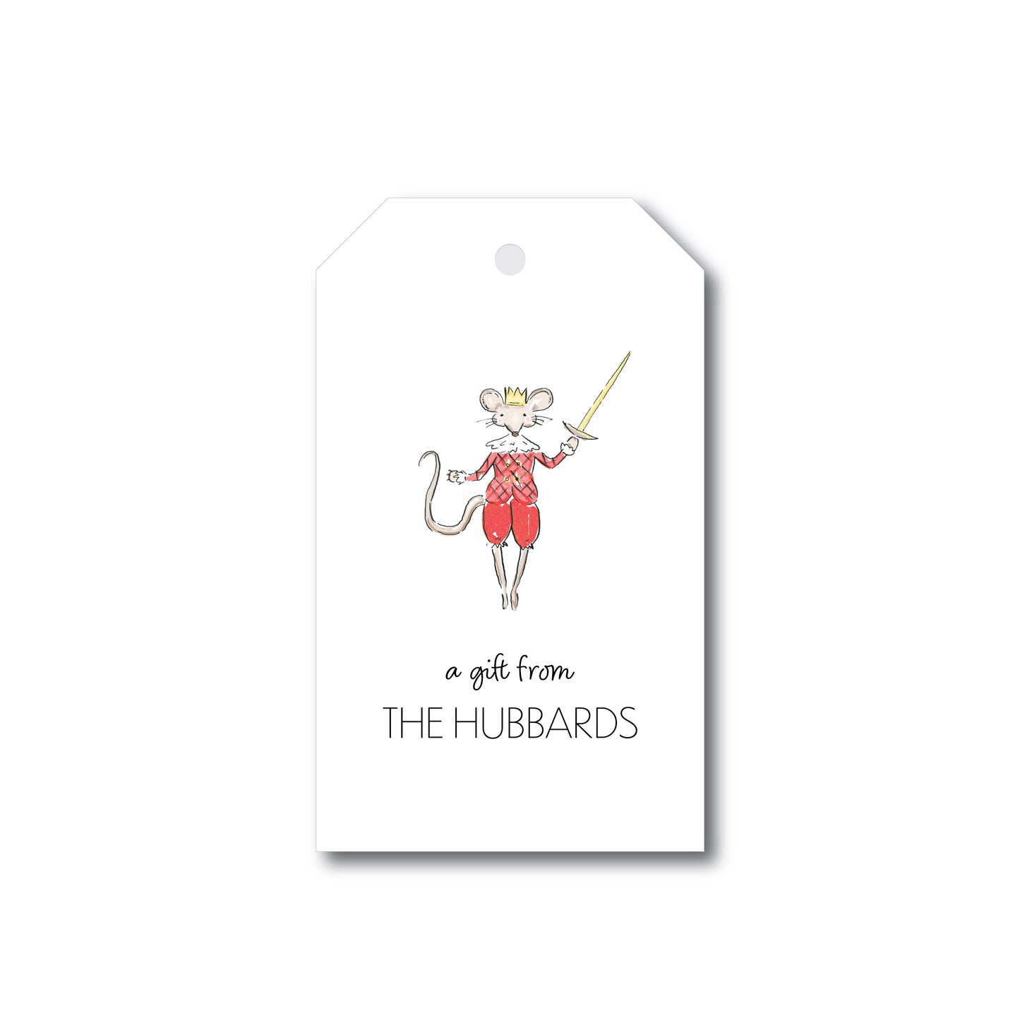 Holiday Gift Tag or Sticker    |    Nutcracker Mouse King
