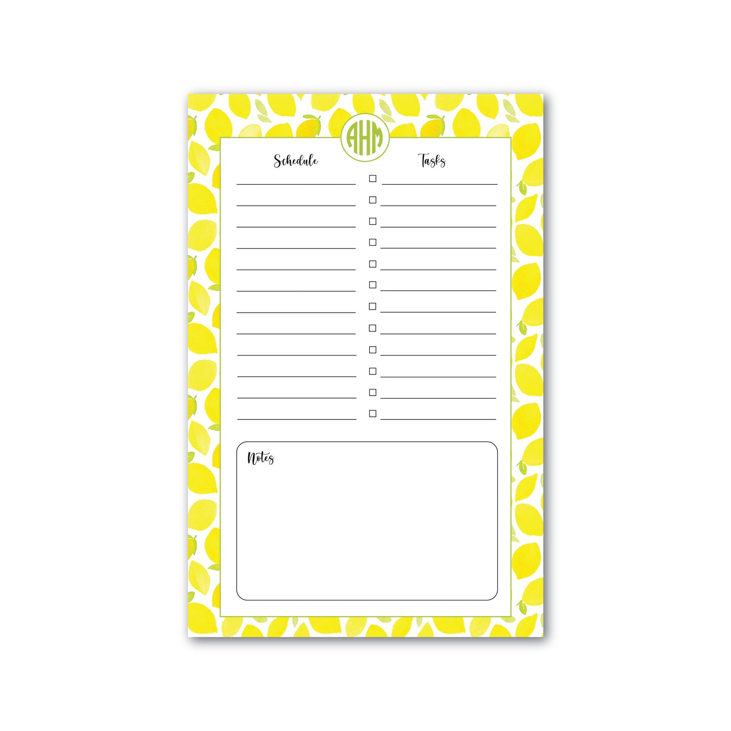 Daily Planner Notepad   |   Lemons