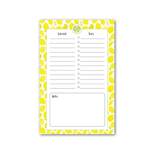 Daily Planner Notepad   |   Lemons