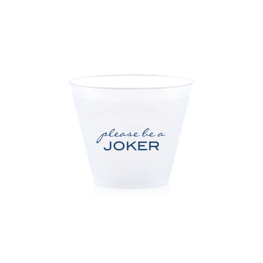 Mah Jongg Snack Cups   |   Please Be a Joker  (Navy Blue)