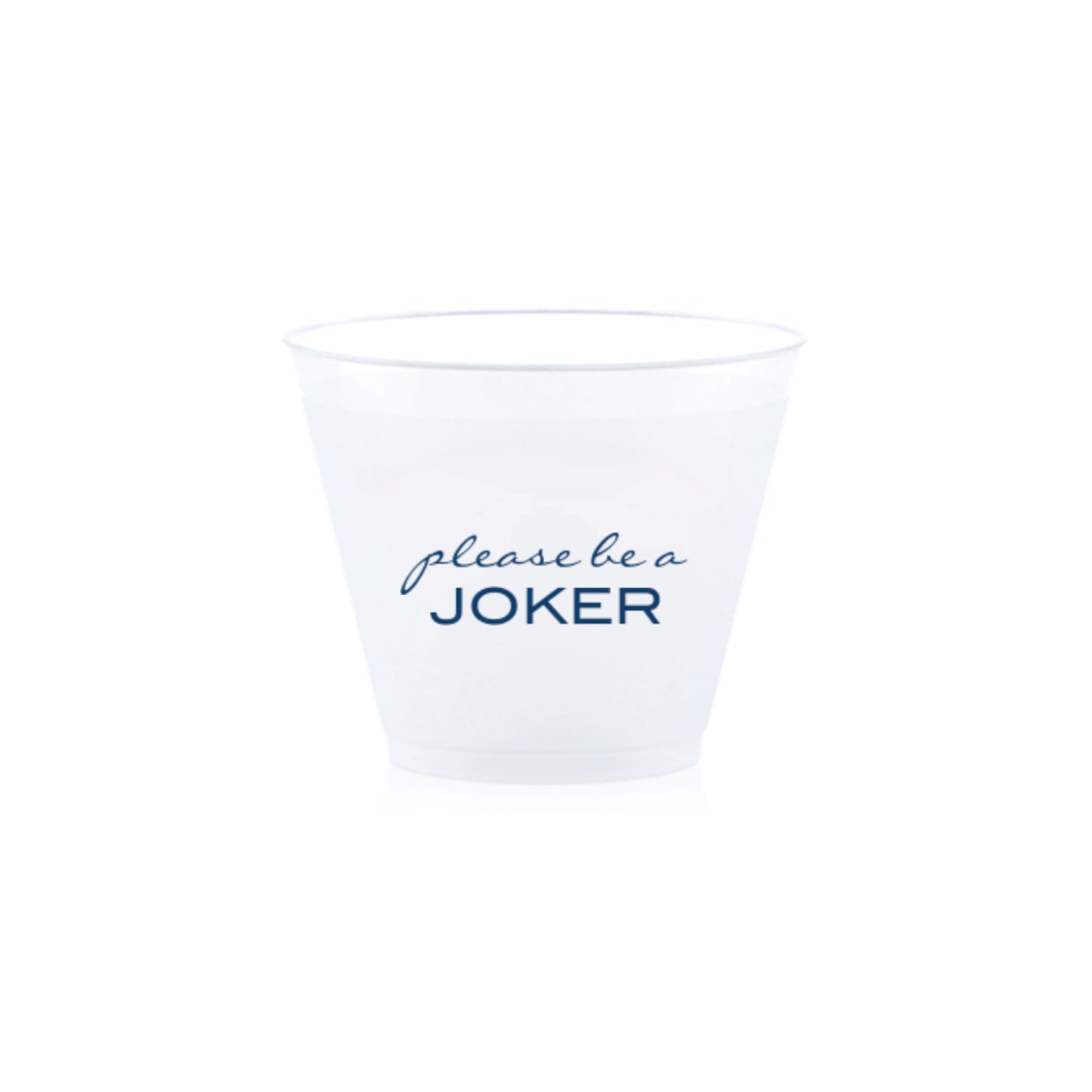 Mah Jongg Snack Cups   |   Please Be a Joker  (Navy Blue)