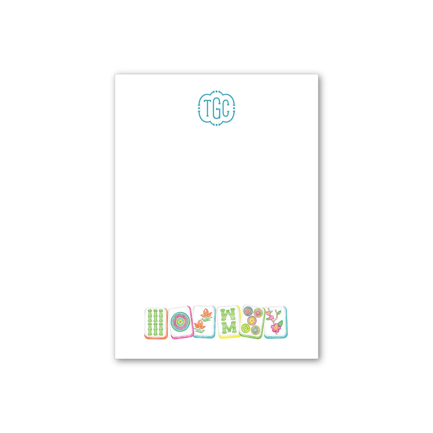 Personalized Notepad   |   Whimsy Tiles  |   Monogram Mah Jongg