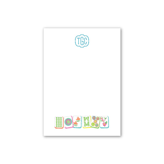 Personalized Notepad   |   Whimsy Tiles  |   Monogram Mah Jongg