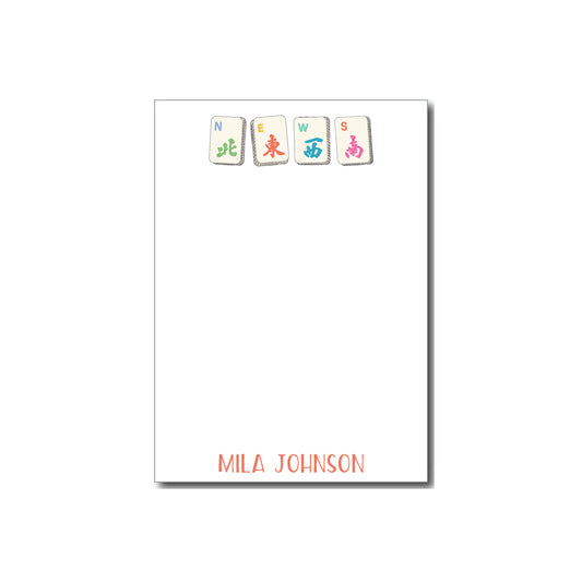 Personalized Notepad   |   Bright NEWS Tiles  |   Mah Jongg