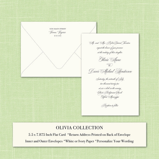 Wedding   |   Olivia Collection    |   Invitation