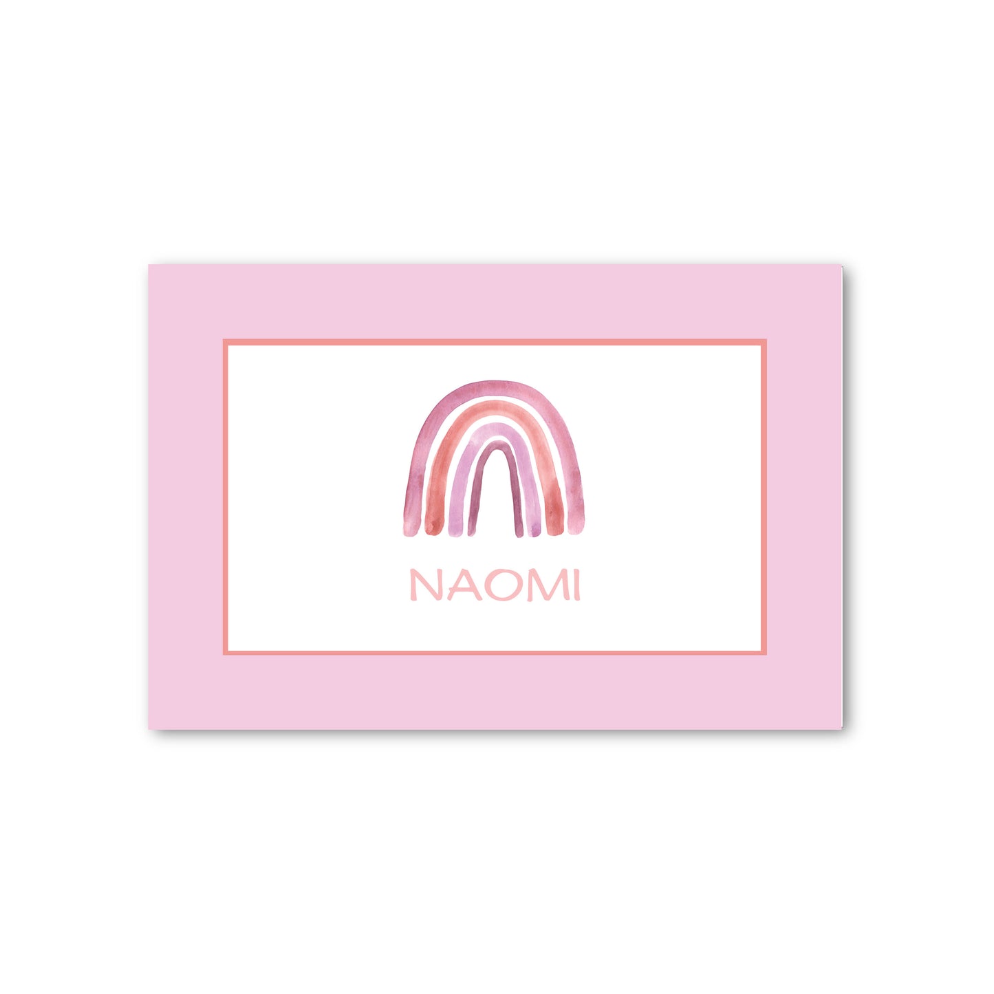 Laminated Placemat   |   Pink Rainbow