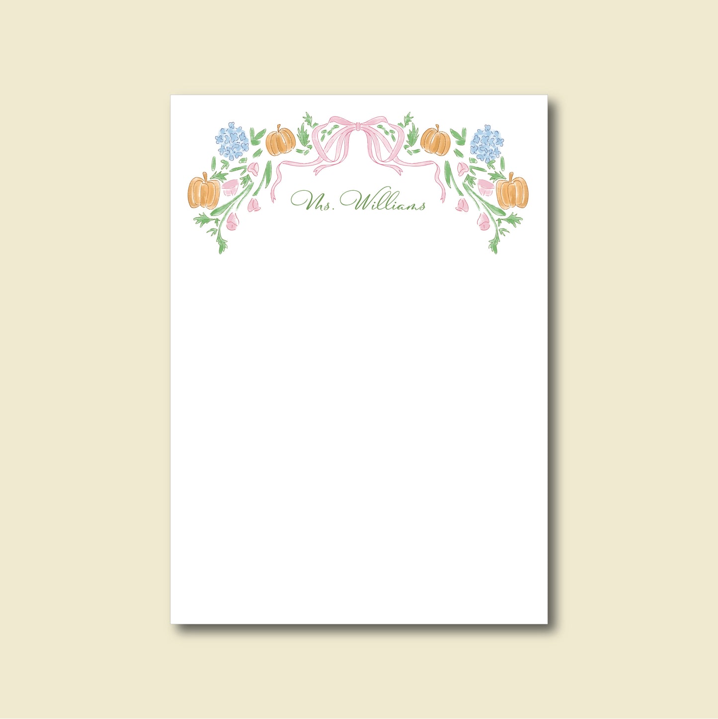 Notepad  |   Fall Pumpkin Garland