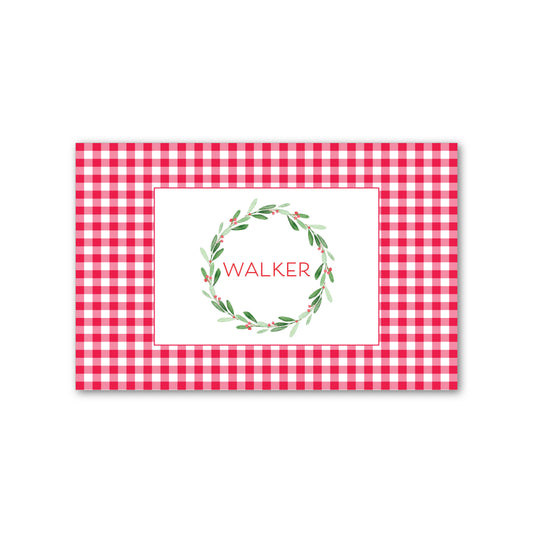 Laminated Placemat   |   Christmas Wreath