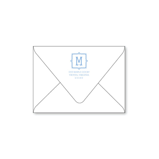 Return Address Printing for 5x7 Inch Flat Cards