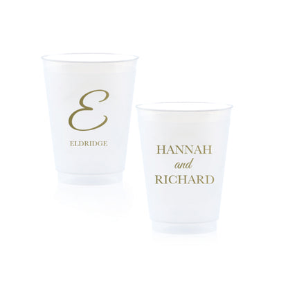 Personalized Cups   |   Wedding Big Initial