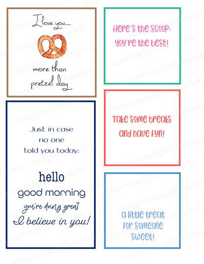 Printables - Encouragement Cards for Students or Teachers