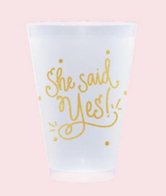 Frosted Cup - She Said Yes!