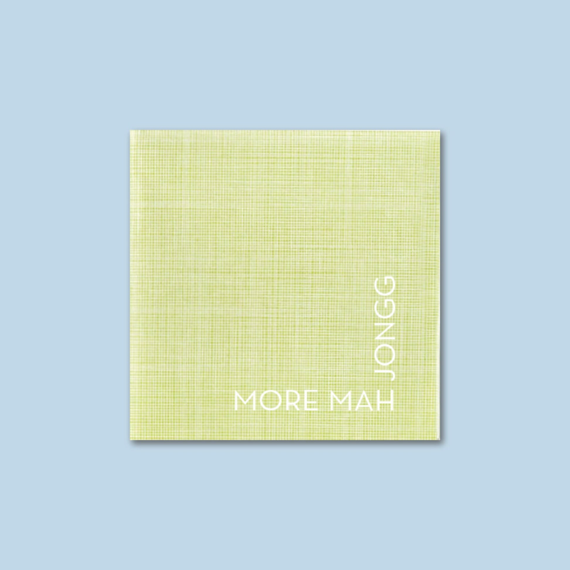 More Mah Jongg, Lime Green Mah Jongg Napkins, Mah Jong Gift