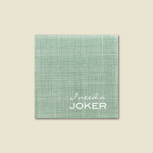 I need a Joker, Green Mah Jongg Napkins, Mah Jong Gift