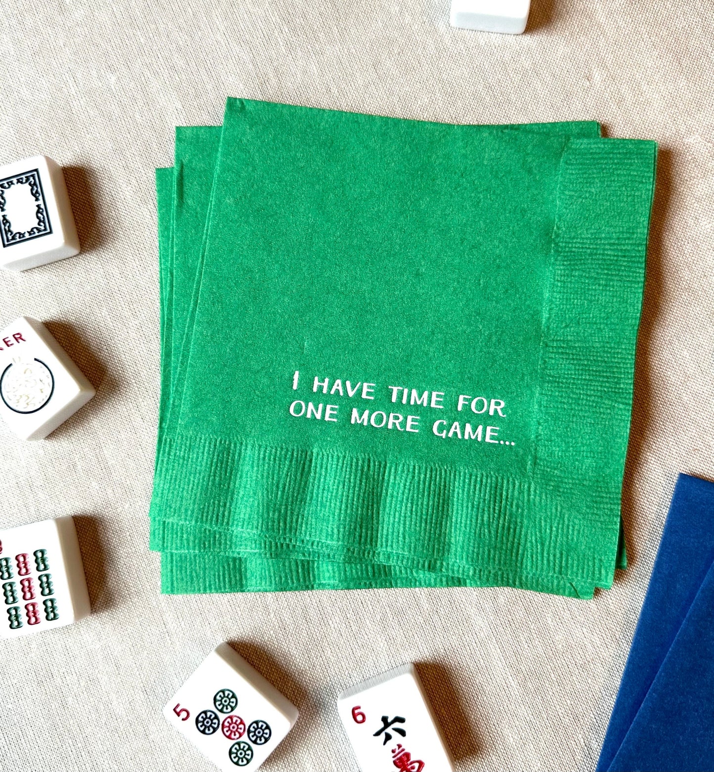 Game Night Napkins, Poker, Mahjong, Canasta, Party Napkins, Game Night