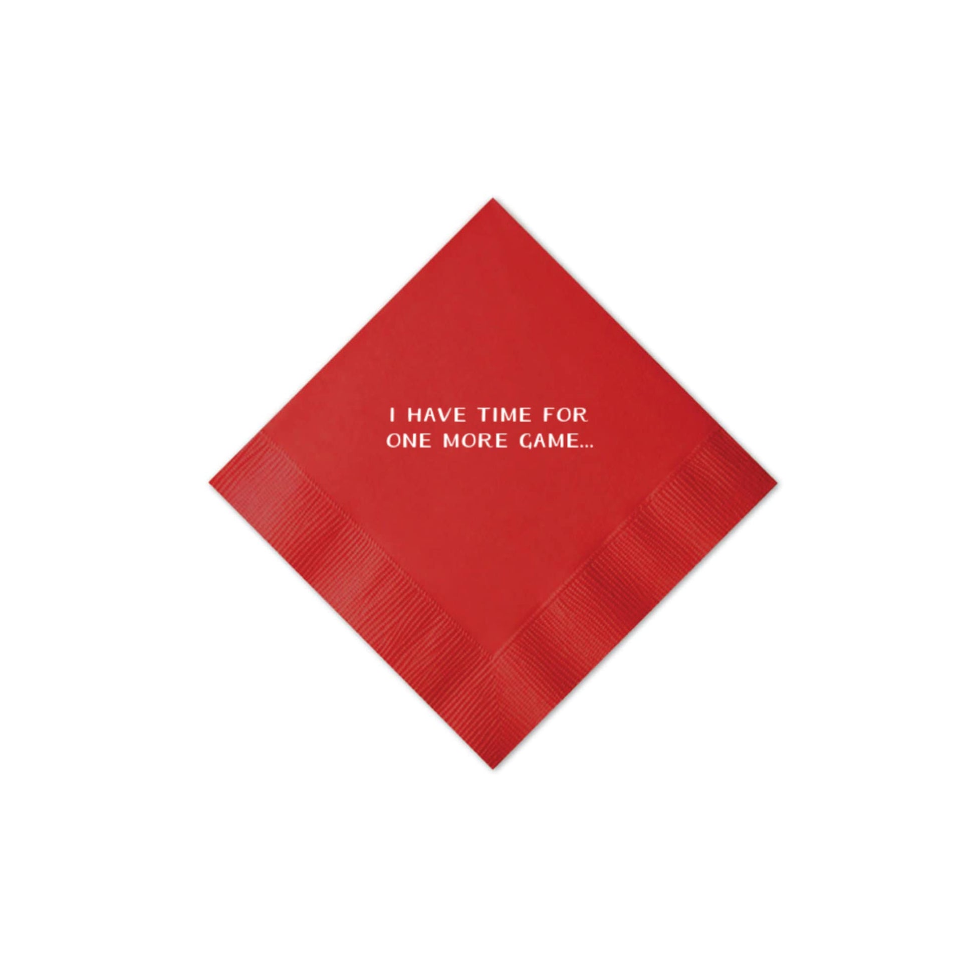 Game Night Napkins, Poker, Mahjong, Canasta, Red Party Napkins, Game Night