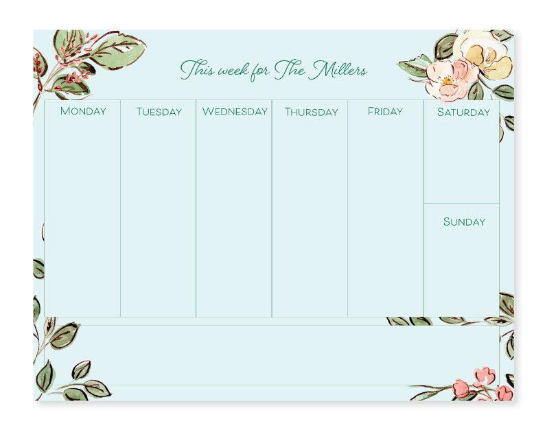 Blue Spring Planner Pad - Paper & Gifts By Adele