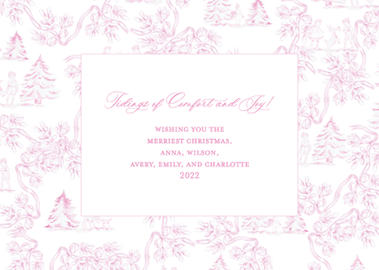 Photo Card   |    Pink Toile