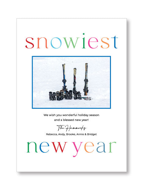 Holiday Photo Card   |    Snowy New Year
