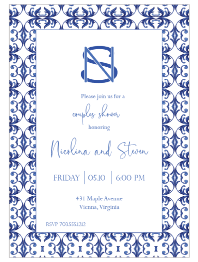 Invitation    |    Blue & White II