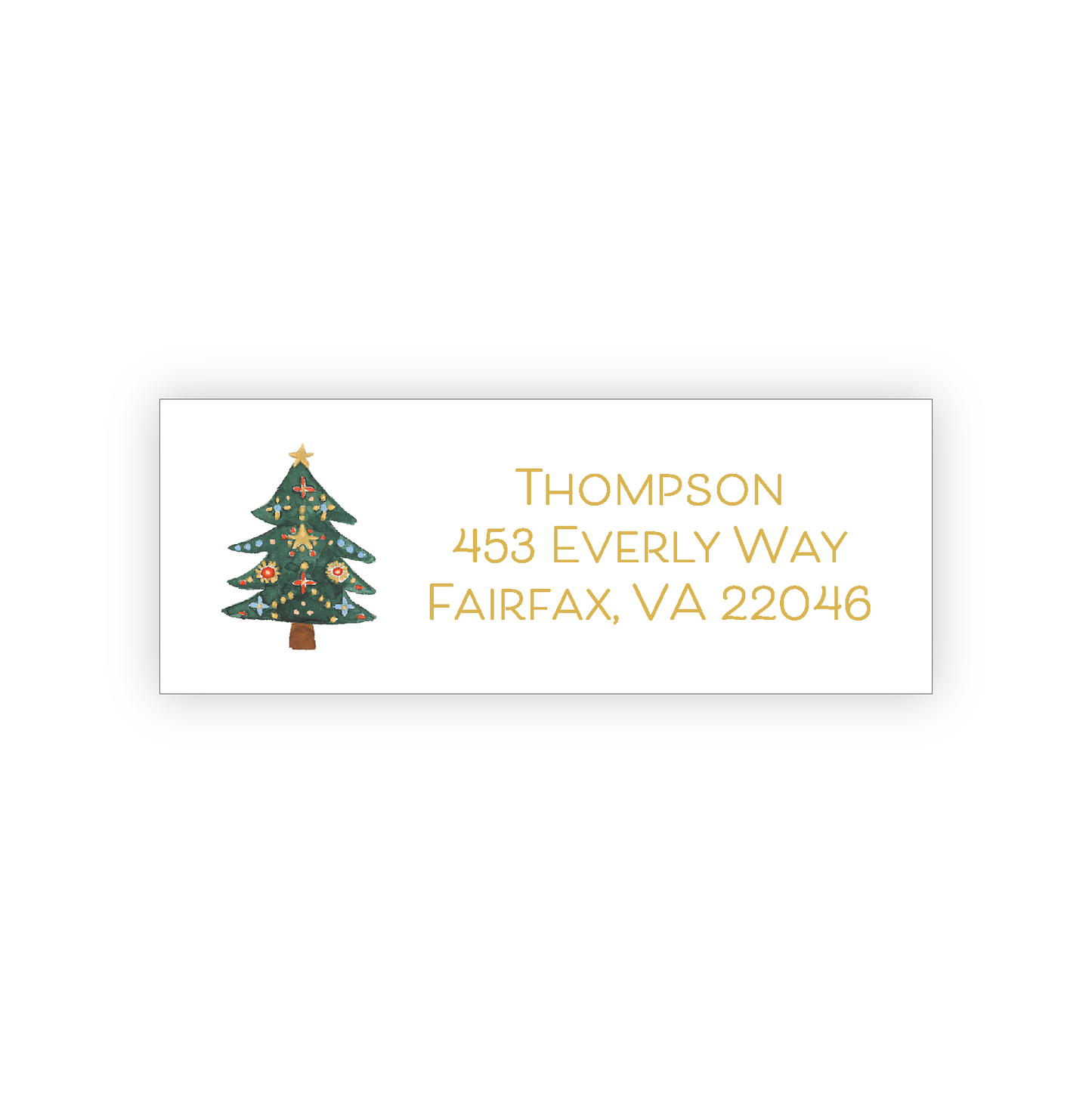 Nutcracker Tree Address Label