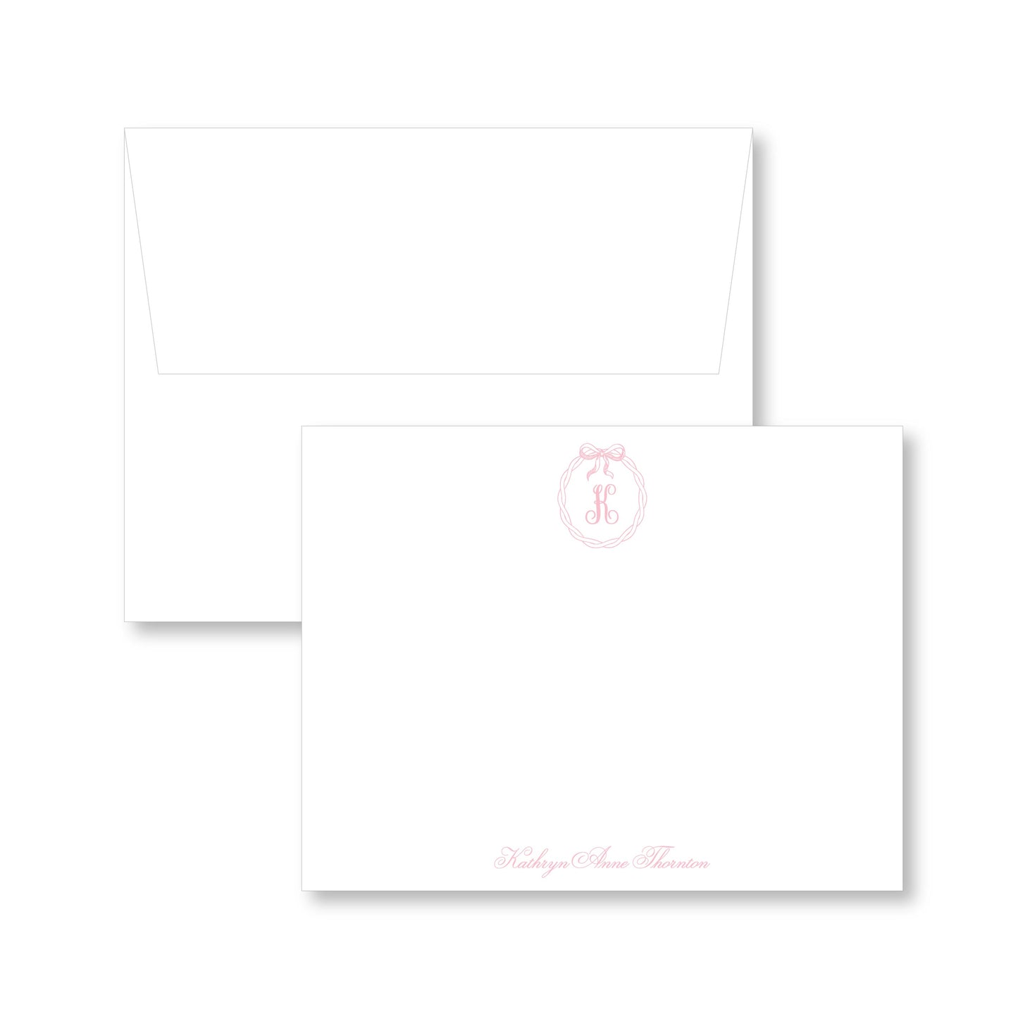 Crest Collection    |    Flat Notecard   |   Pink Ribbon