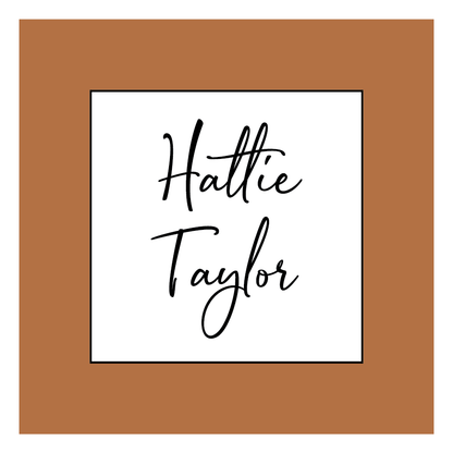 Gift Tag or Sticker    |   Wide Border  (More Color Options)