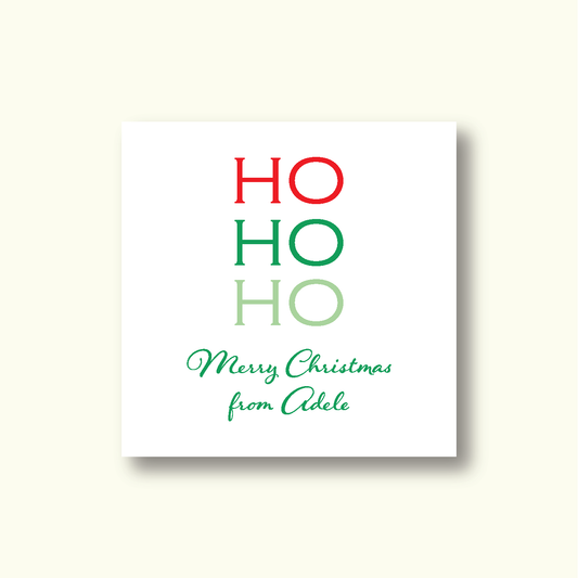 Holiday Gift Tag     |    Ho, Ho, Ho!