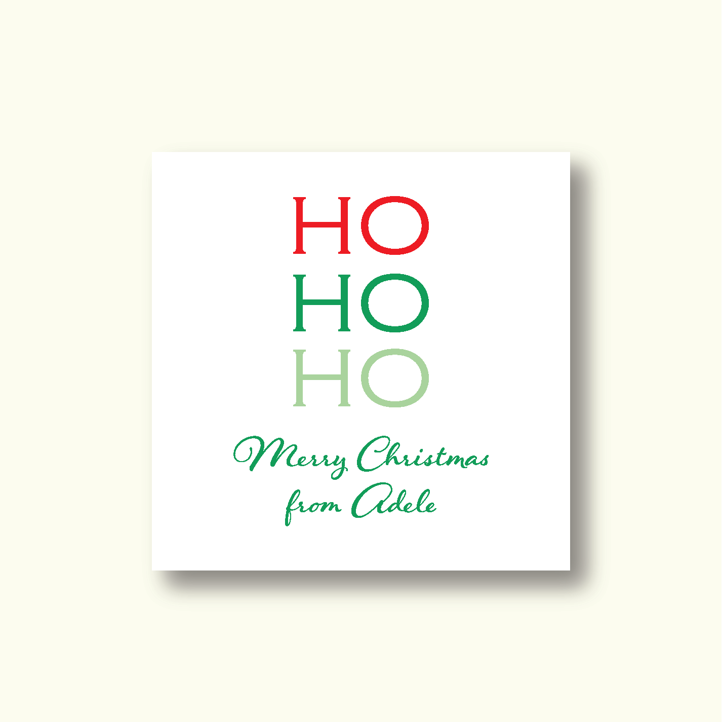 Holiday Gift Tag     |    Ho, Ho, Ho!