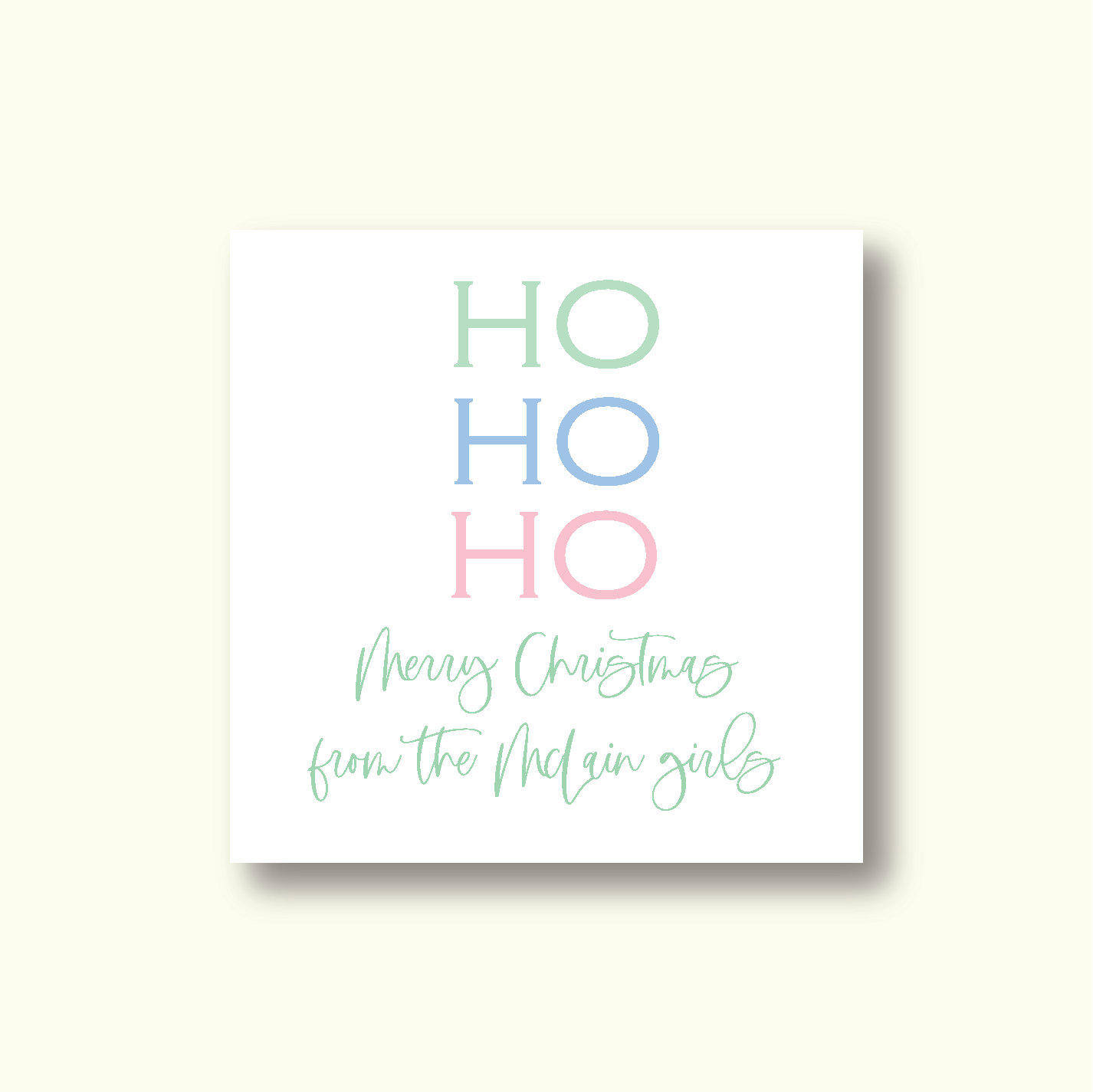 Holiday Gift Tag     |    Ho, Ho, Ho!