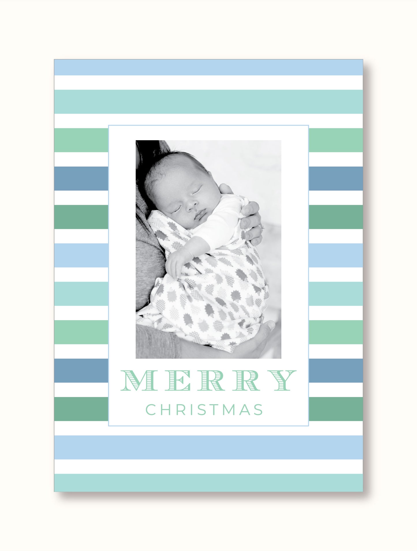 Holiday Photo Card    |    Striped Color Story
