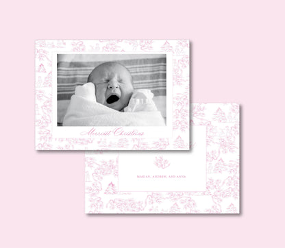 Photo Card   |    Pink Toile