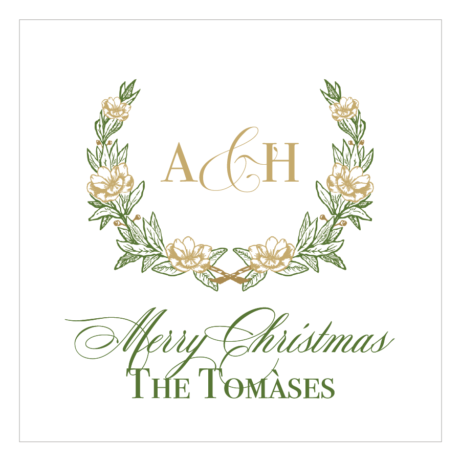 Holiday Gift Tag or Sticker   |   Merry Magnolia