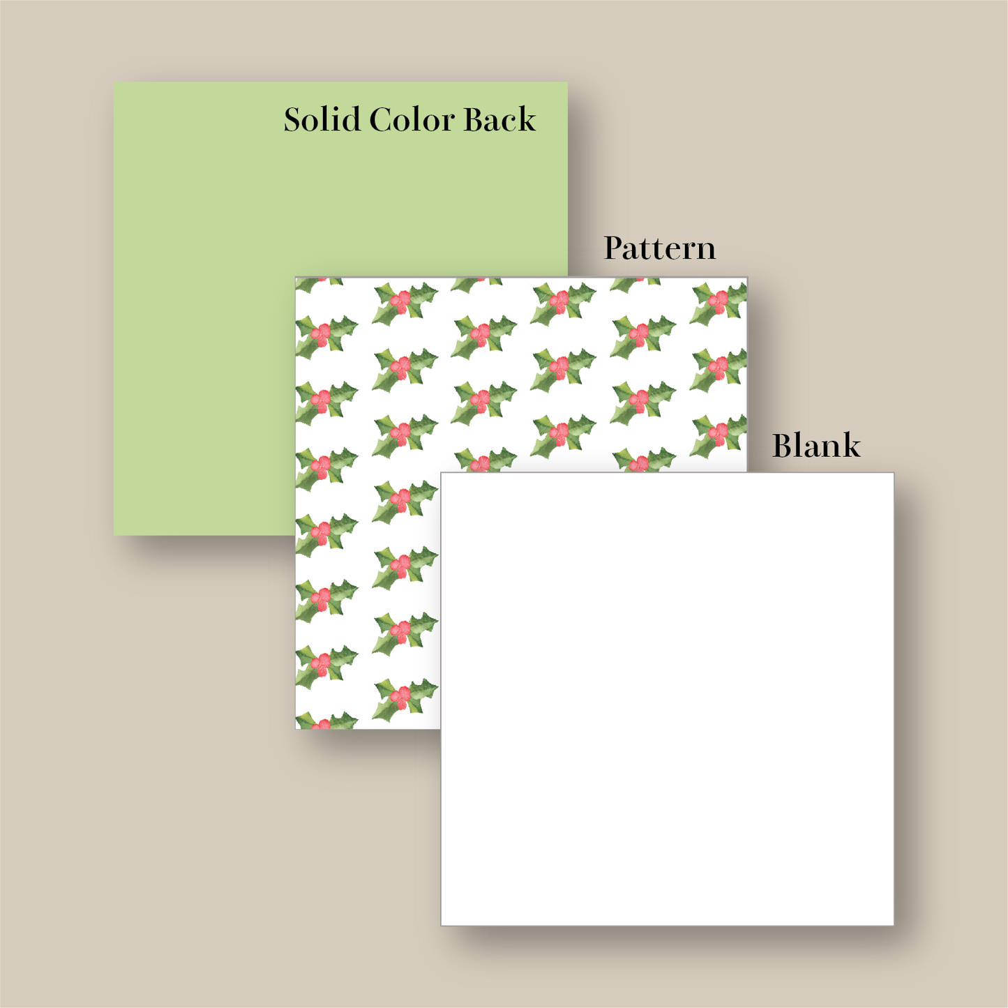 Holiday Gift Tag or Sticker   |   Christmas Wreath