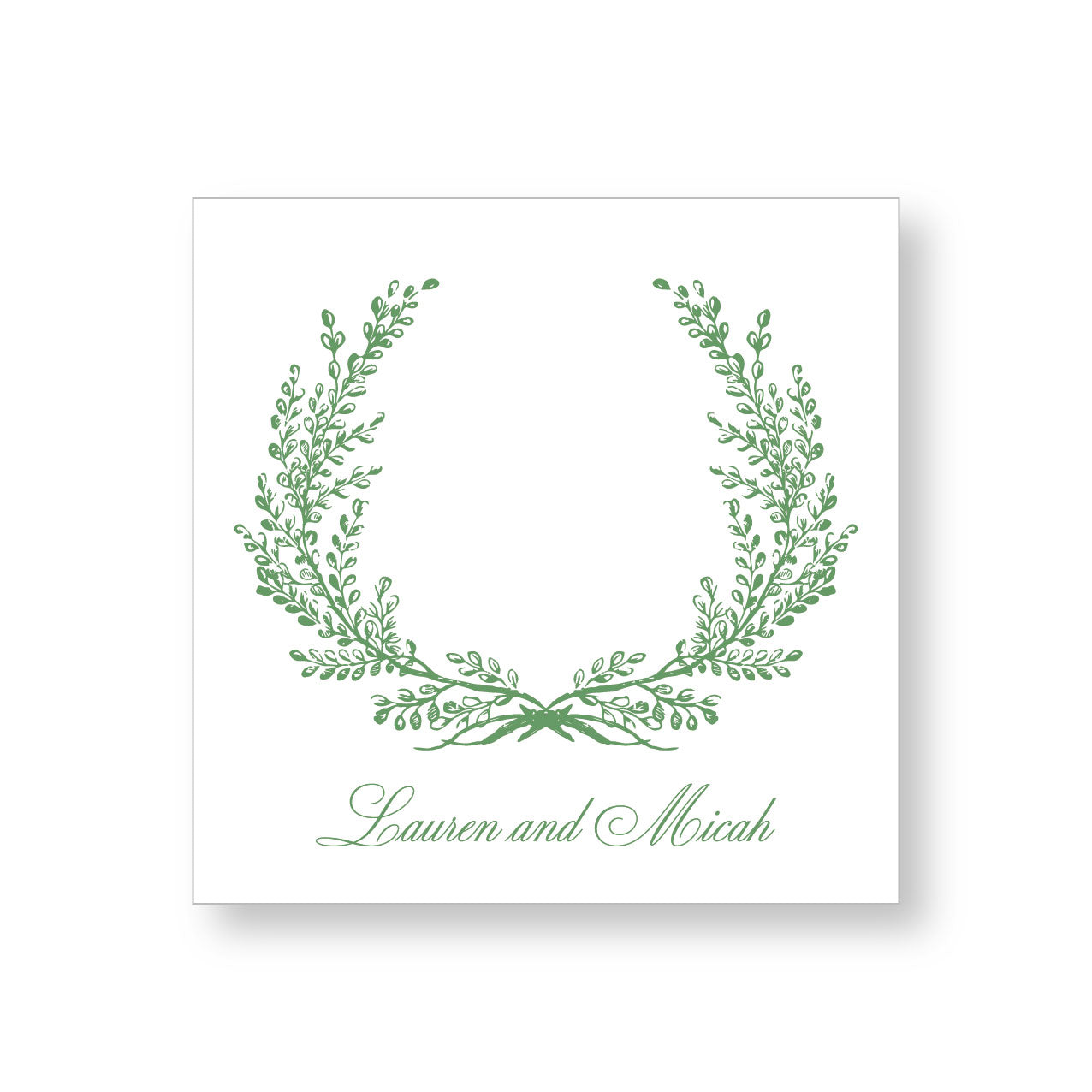 Gift Tag or Sticker   |     Laurel Wreath