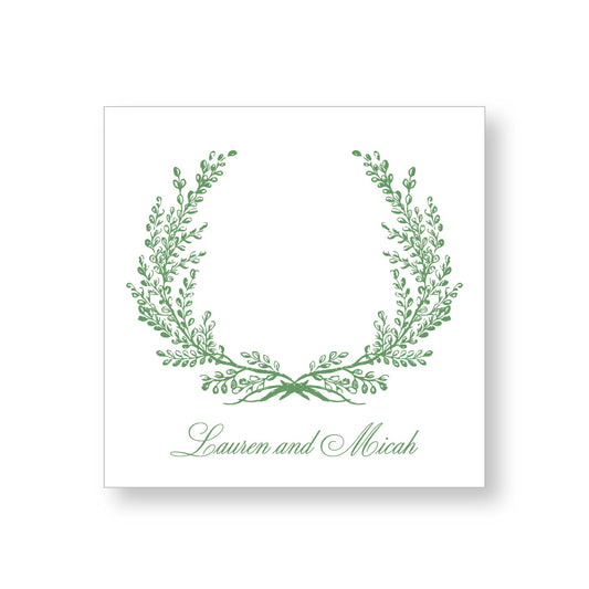 Gift Tag or Sticker   |     Laurel Wreath