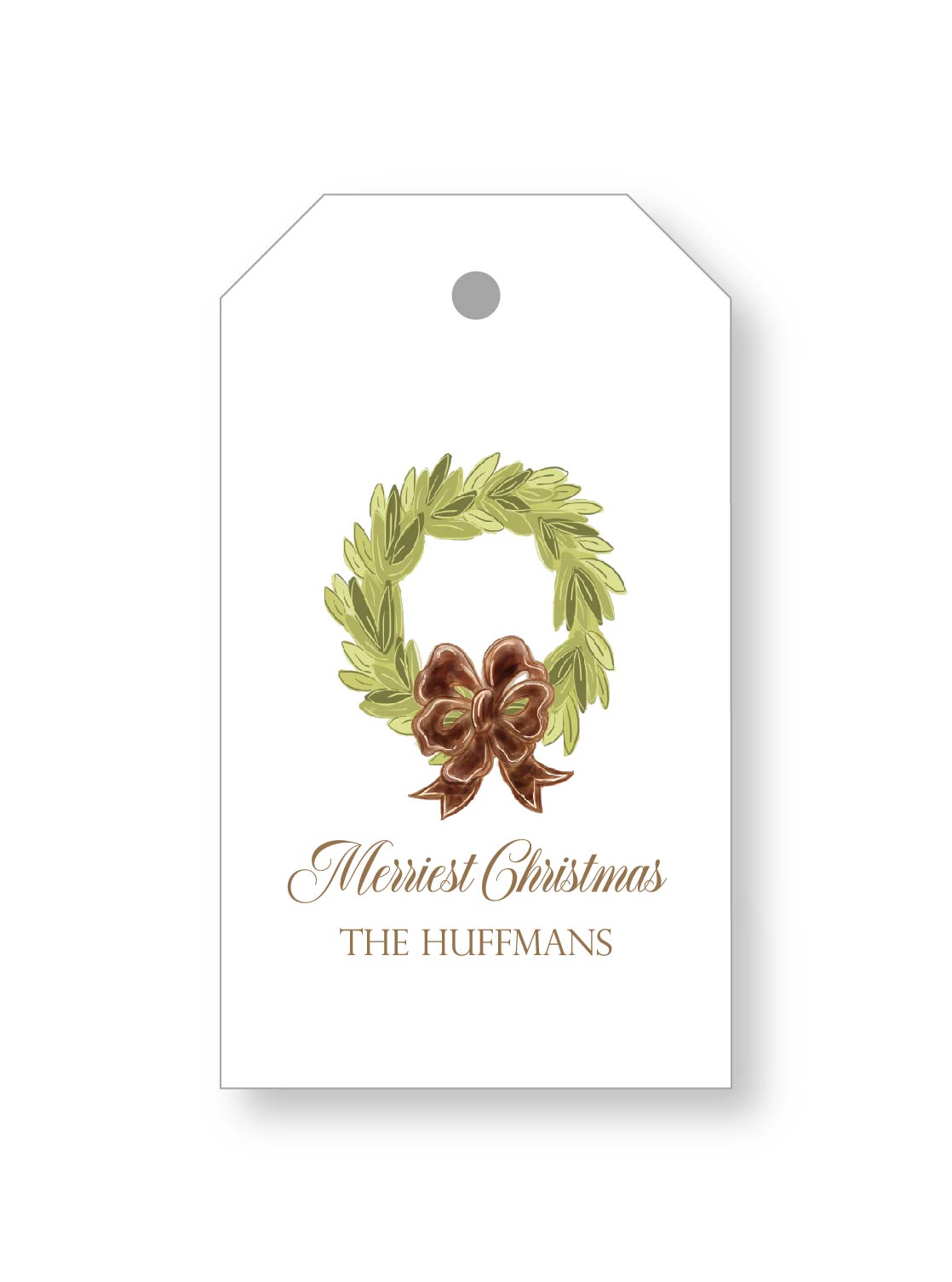 Holiday Gift Tag  |   Front Door Wreath