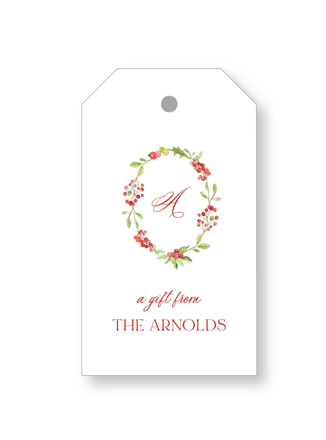 Holiday Gift Tag  |   Cranberry Christmas