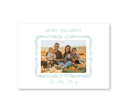 Holiday Photo Card   |   Leaves Border 2