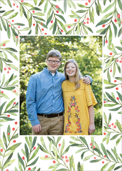Holiday Photo Card   |   Berries and Branches