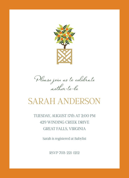 Invitation  |    Orange Topiary