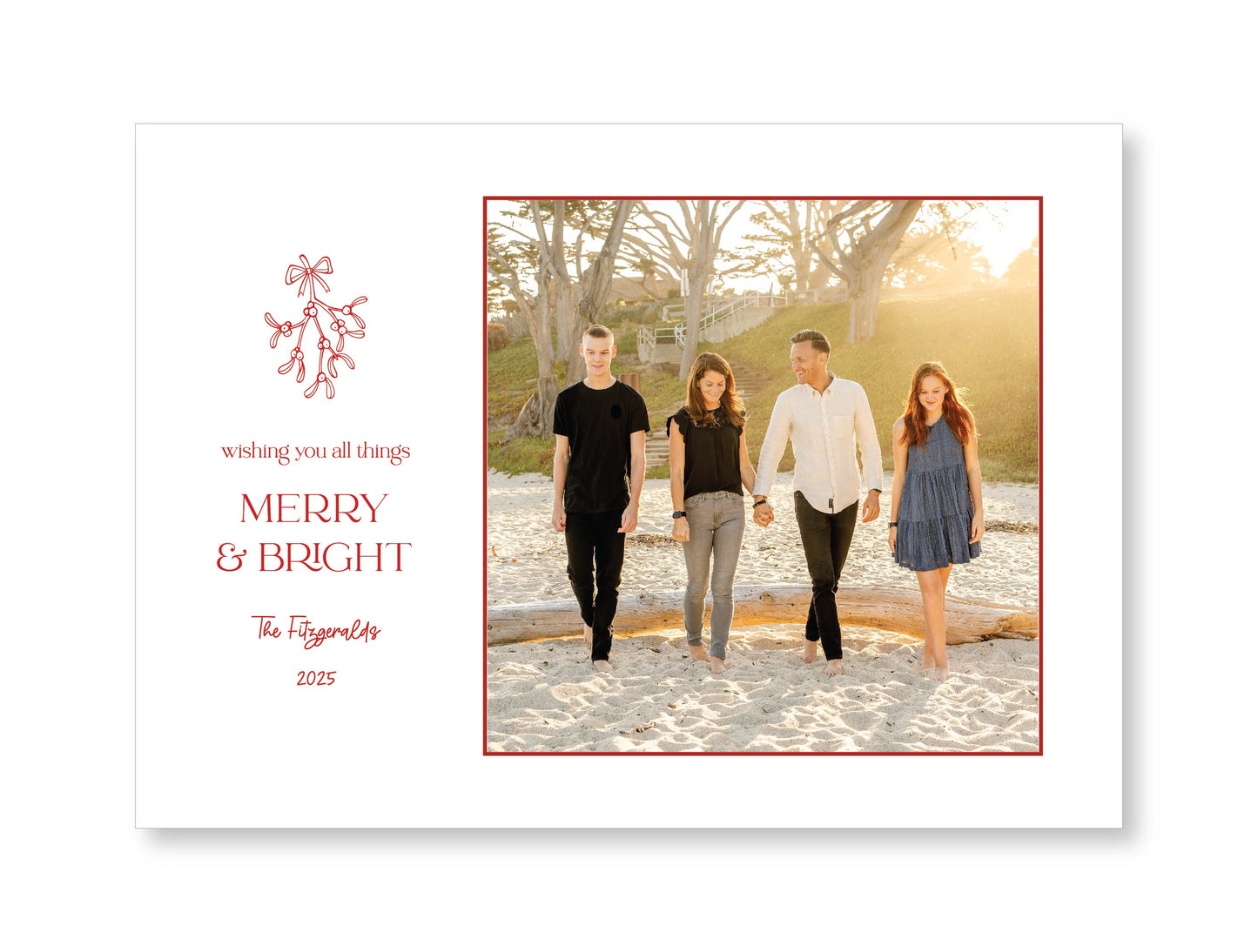 Holiday Photo Card    |    Merry Mistletoe