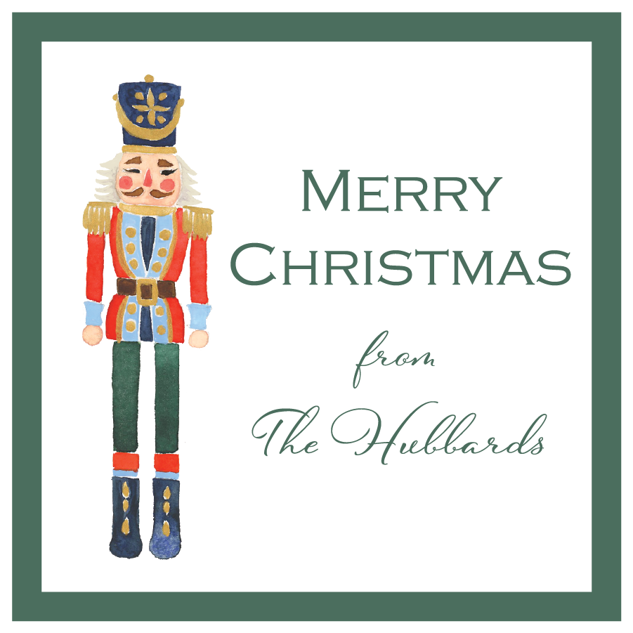Holiday Gift Tag or Sticker   |   Nutcracker Soldier